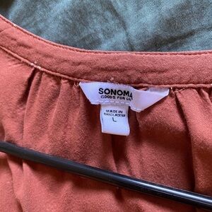 Brick orange Sonoma blouse